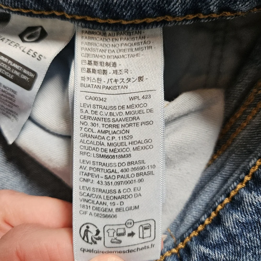 Levi's 505 Men's‎ W38 L32 Regular Fit Straight Leg Blue Denim Jeans Zip Fly